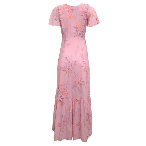 Love Shack Fancy Royal Pink Berry Vinnie Dress - Picture 3 of 4